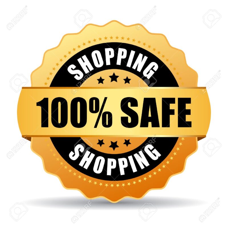 100% SAFE SHOPPING Applying the latest technology to ensure safe and secure transactions for every customer’s purchase